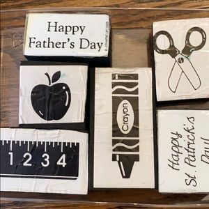 School Days Rubber Stamps